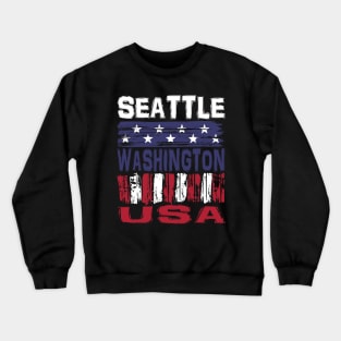 Seattle Washington USA T-Shirt Crewneck Sweatshirt